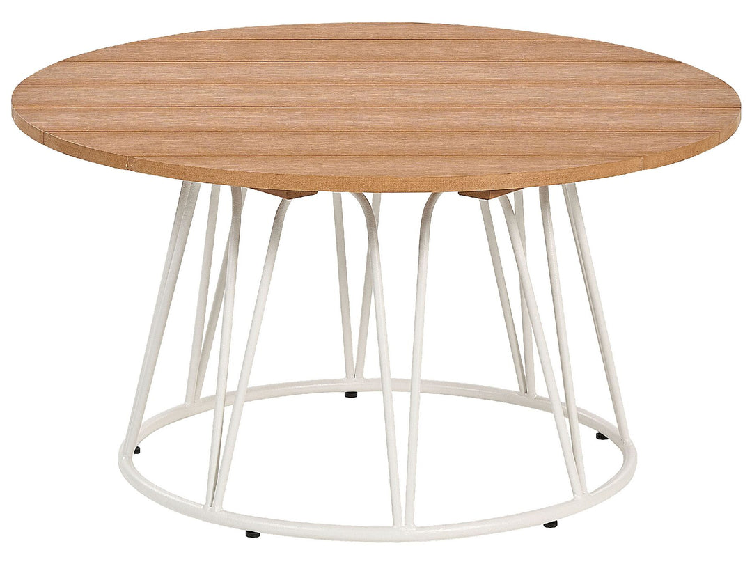 Montesilvano Garden Lounge Set with Table 4 Seater Metal Light Beige
