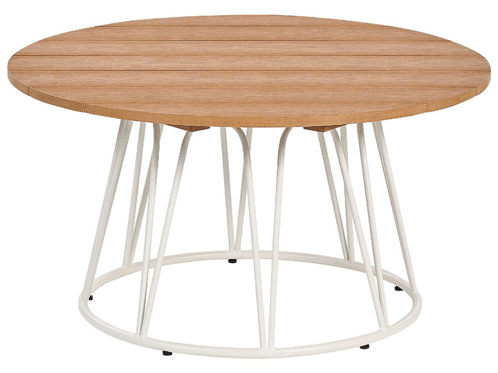 Montesilvano Garden Lounge Set with Table 4 Seater Metal Light Beige