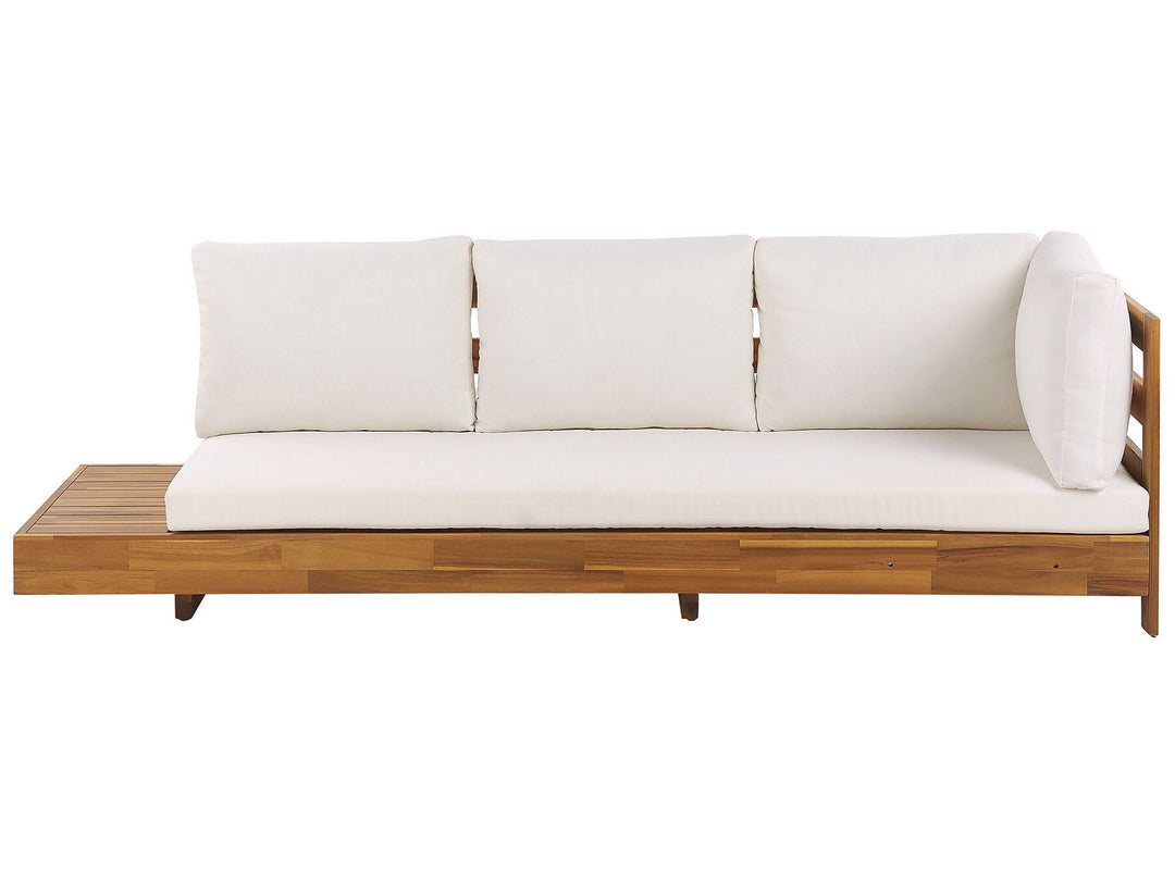 Marettimo Garden Corner Sofa 5 Seater Left Hand Certified Acacia Wood Brown