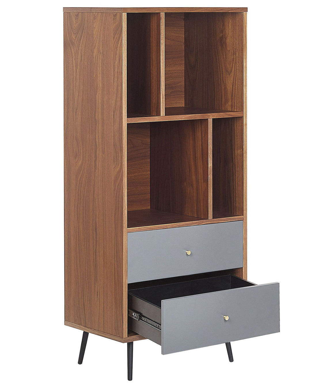 Shelving Unit 139 cm Dark Walnut Allya