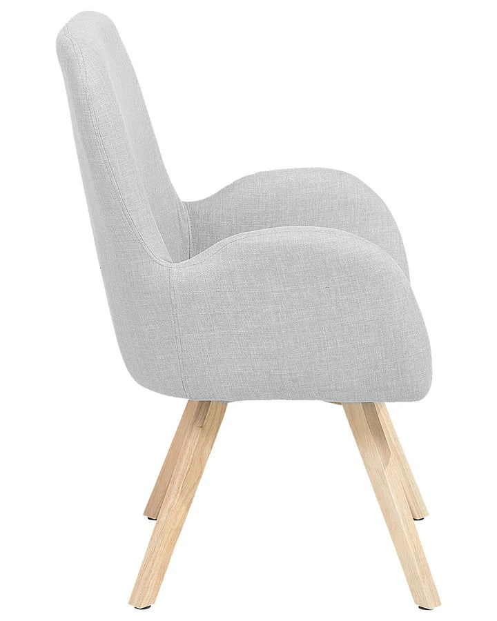 Armchair Fabric Light Grey Katherline