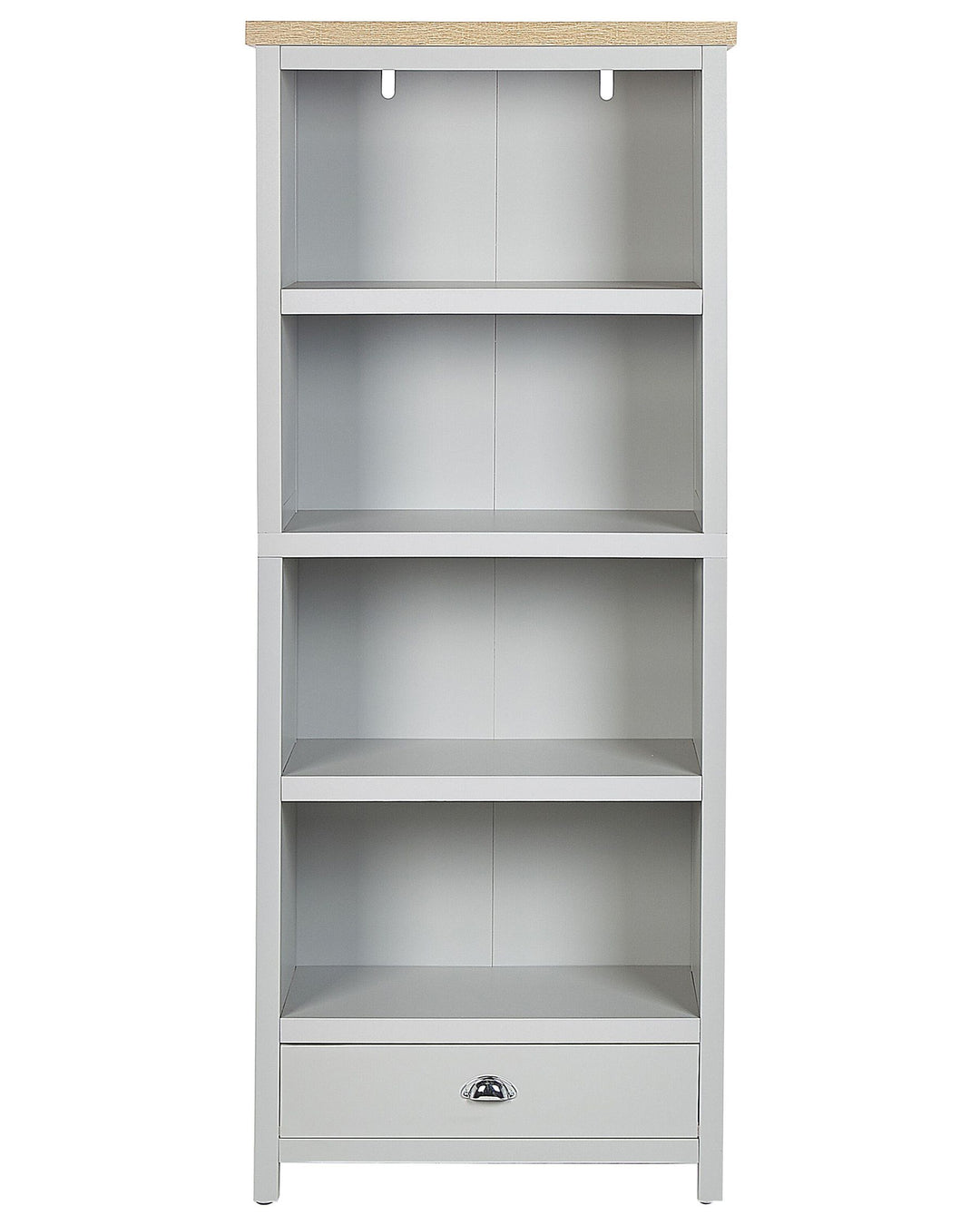 4 Tier Bookcase 180 cm Light Grey Jazmyne