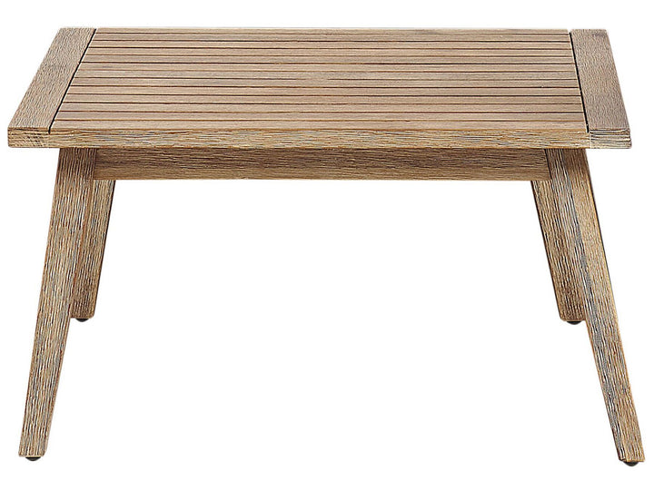 Alcamo Garden Corner Sofa with Table 5 Seater Left Hand Acacia Wood Black