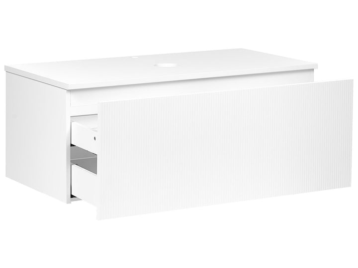 Wall Mounted Washbasin Cabinet 100 cm White Alzira