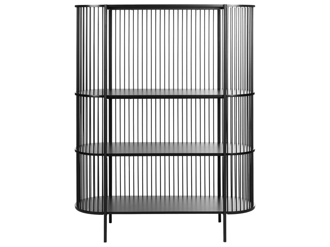 Birkin 3 Tier Shelving Unit 151 cm Black Birson