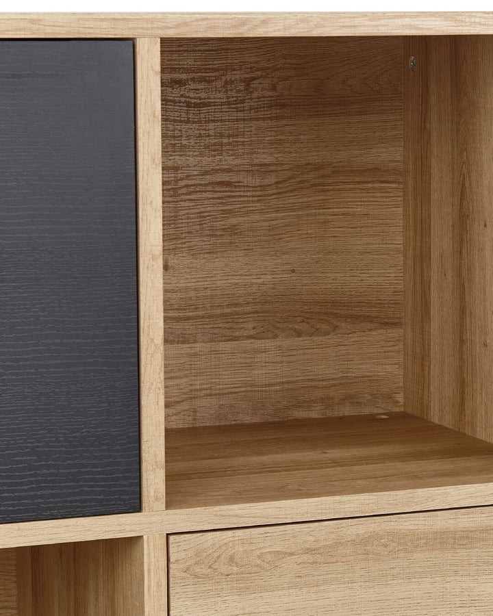 Shelving Unit 135 cm Brown/ Black Moira