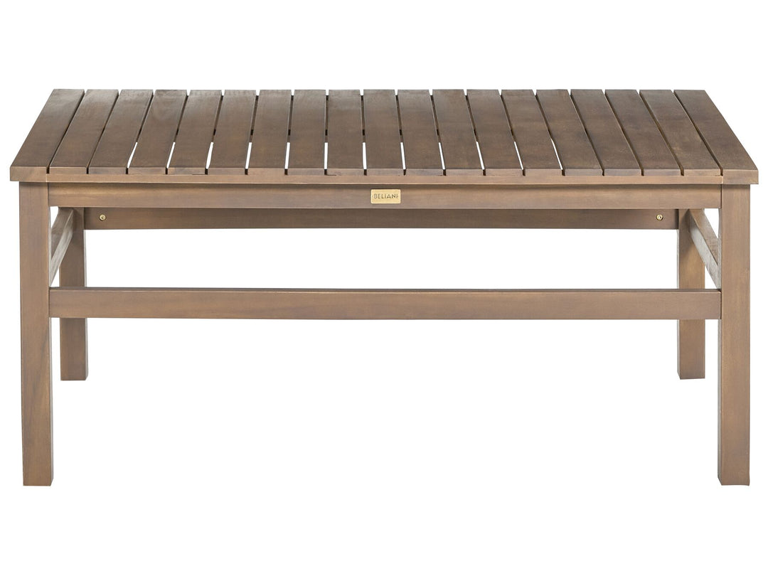 Manila Garden Lounge Set with Table 4 Seater Certified Acacia Wood Dark Brown