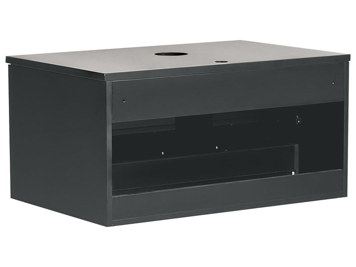Wall Mounted Washbasin Cabinet 80 cm Black Alzira