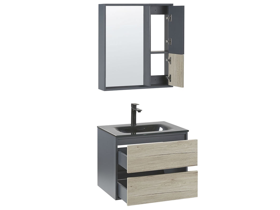 Bathroom Vanity Set Grey Tereuel