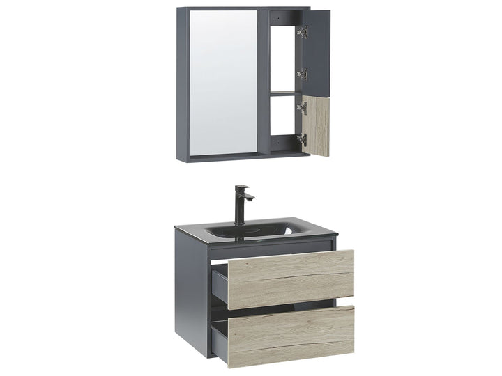 Bathroom Vanity Set Grey Tereuel