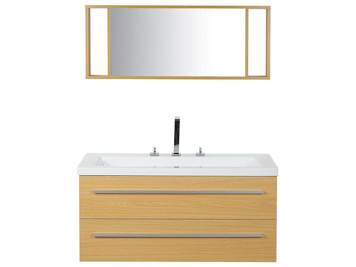 Bathroom Vanity Set 101 cm 48 cm Beige Almeria
