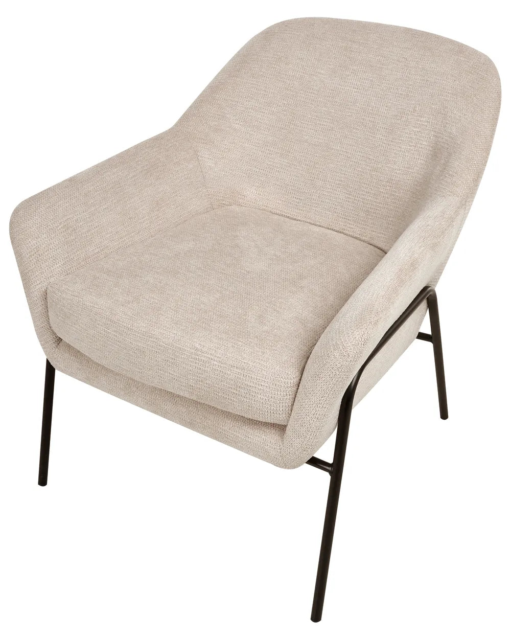 Armchair Fabric Beige Aunna