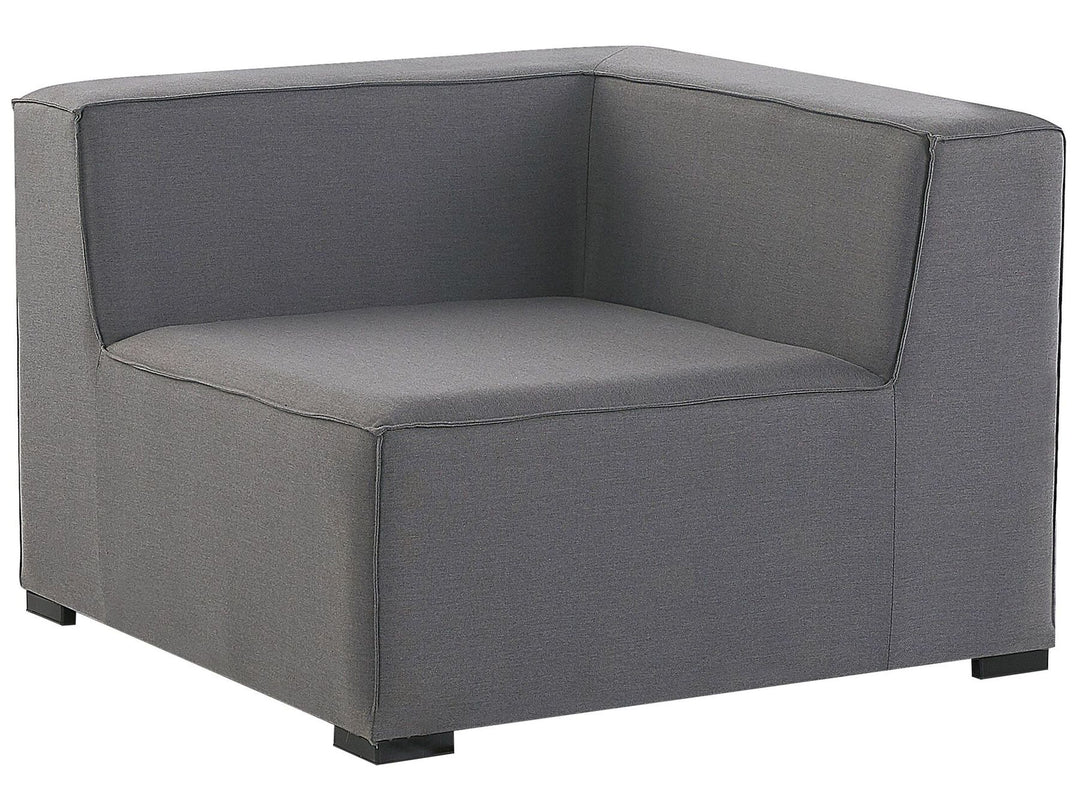 Arezzo Garden Corner Sofa with Ottoman 7 Seater Right Hand Modular Grey