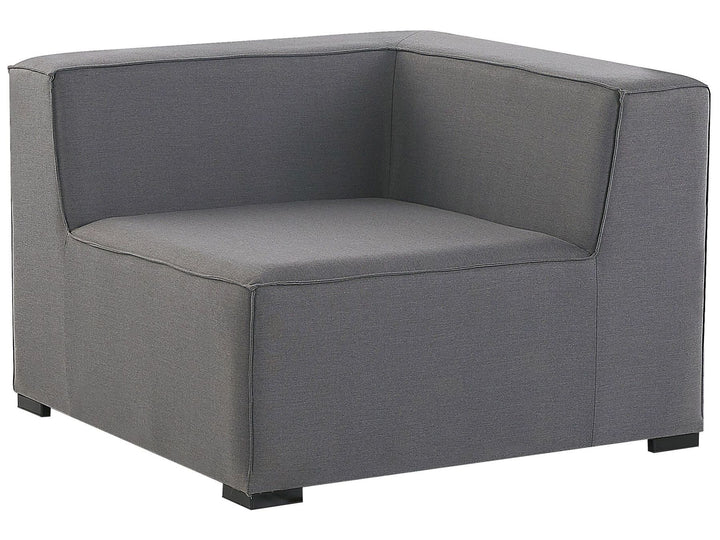 Arezzo Garden Corner Sofa with Ottoman 7 Seater Right Hand Modular Grey