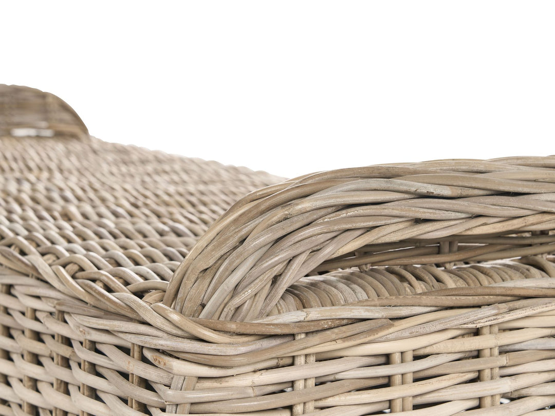 Susua Garden Sofa with Ottoman 2 Seater Rattan Natural