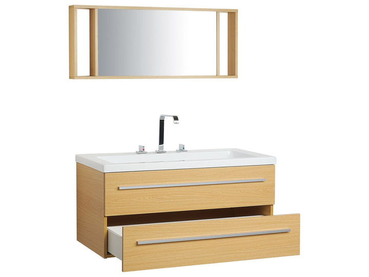Bathroom Vanity Set 101 cm 48 cm Beige Almeria
