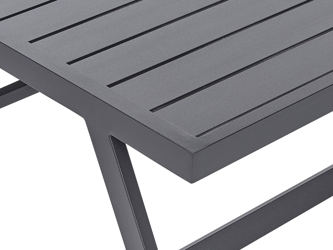 Coccorino Garden Corner Sofa with Table 5 Seater Metal Grey