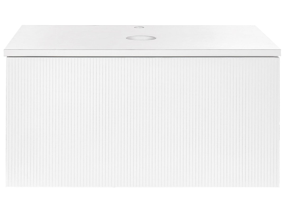 Wall Mounted Washbasin Cabinet 80 cm White Alzira