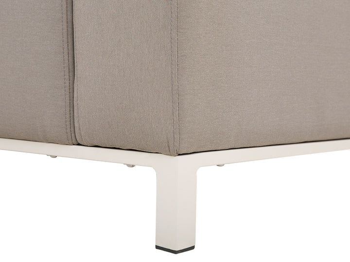 Belize Garden Corner Sofa with Table 5 Seater Right Hand Modular Beige