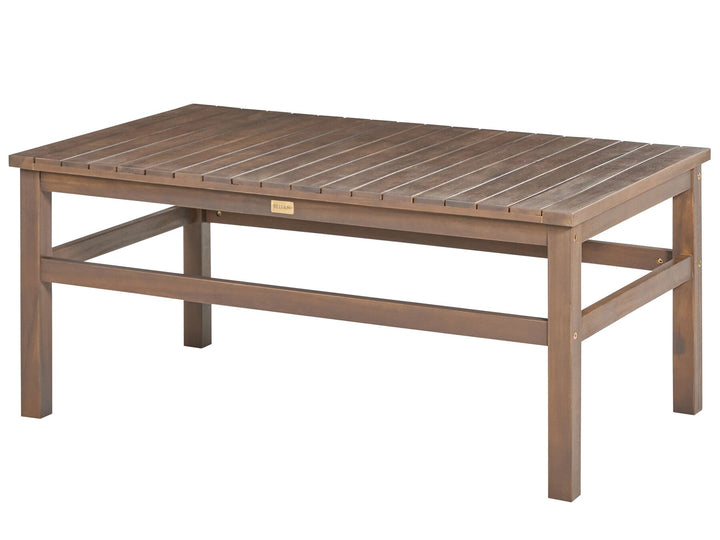 Manila Garden Lounge Set with Table 4 Seater Certified Acacia Wood Dark Brown
