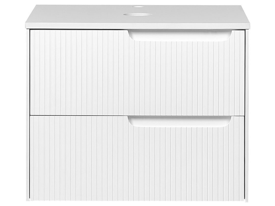 Wall Mounted Washbasin Cabinet 60 cm White Quintela