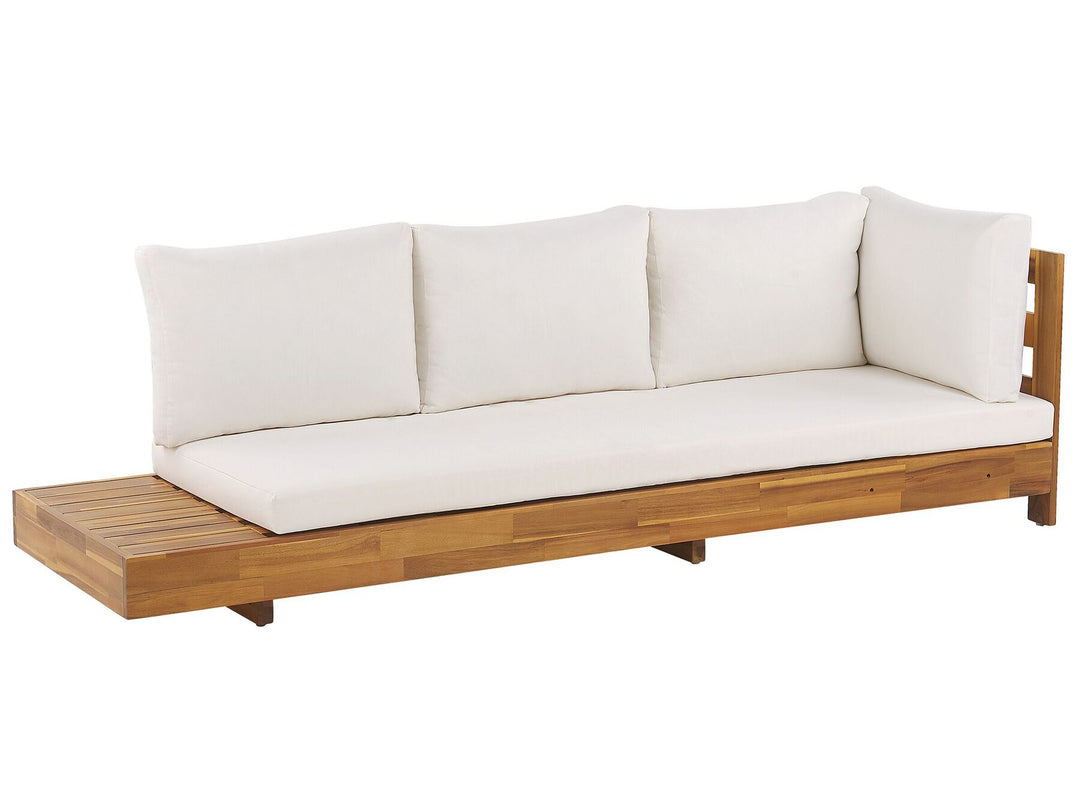 Marettimo Garden Corner Sofa 5 Seater Left Hand Certified Acacia Wood Brown