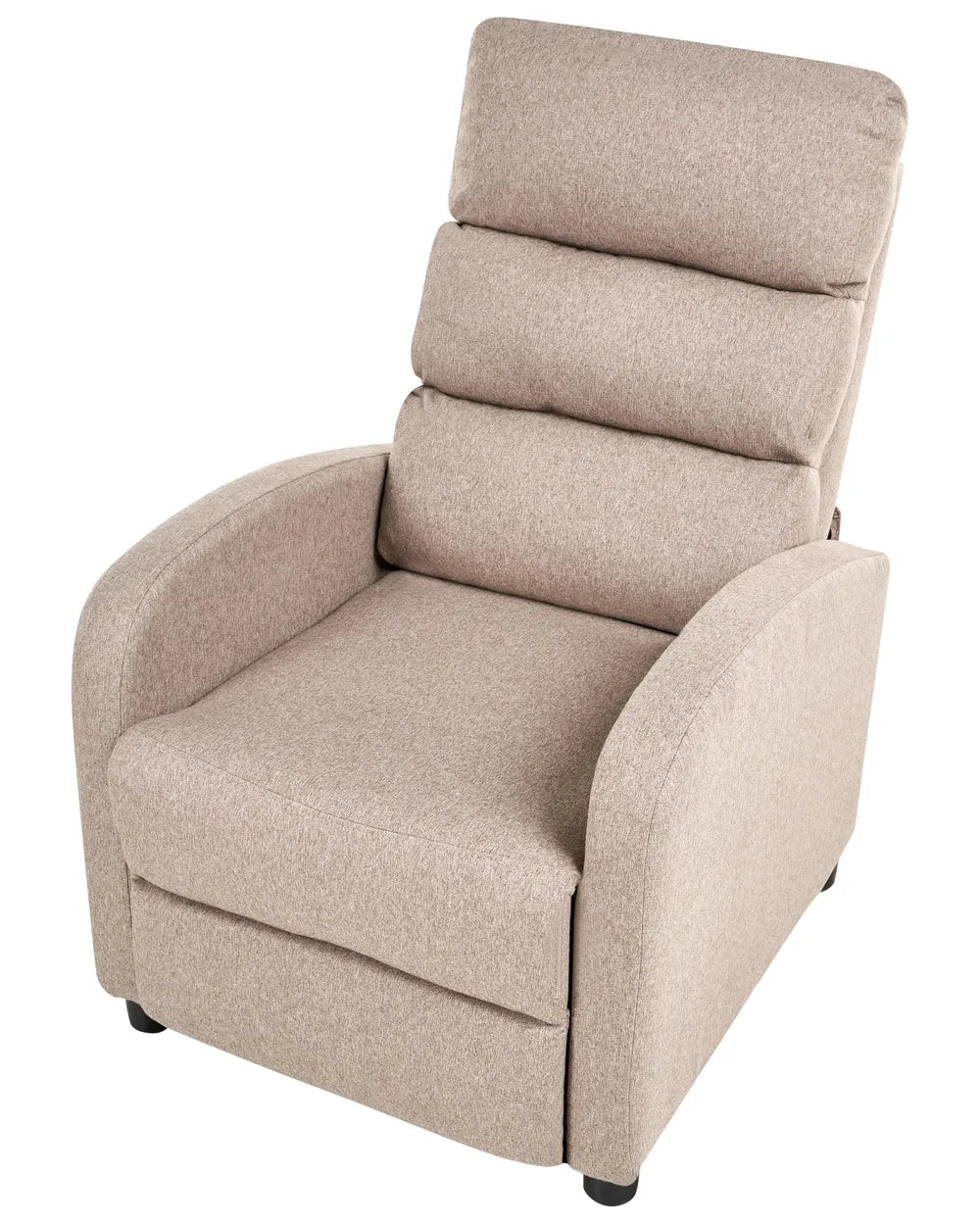 Recliner Chair With Footrest Fabric Taupe Anndi