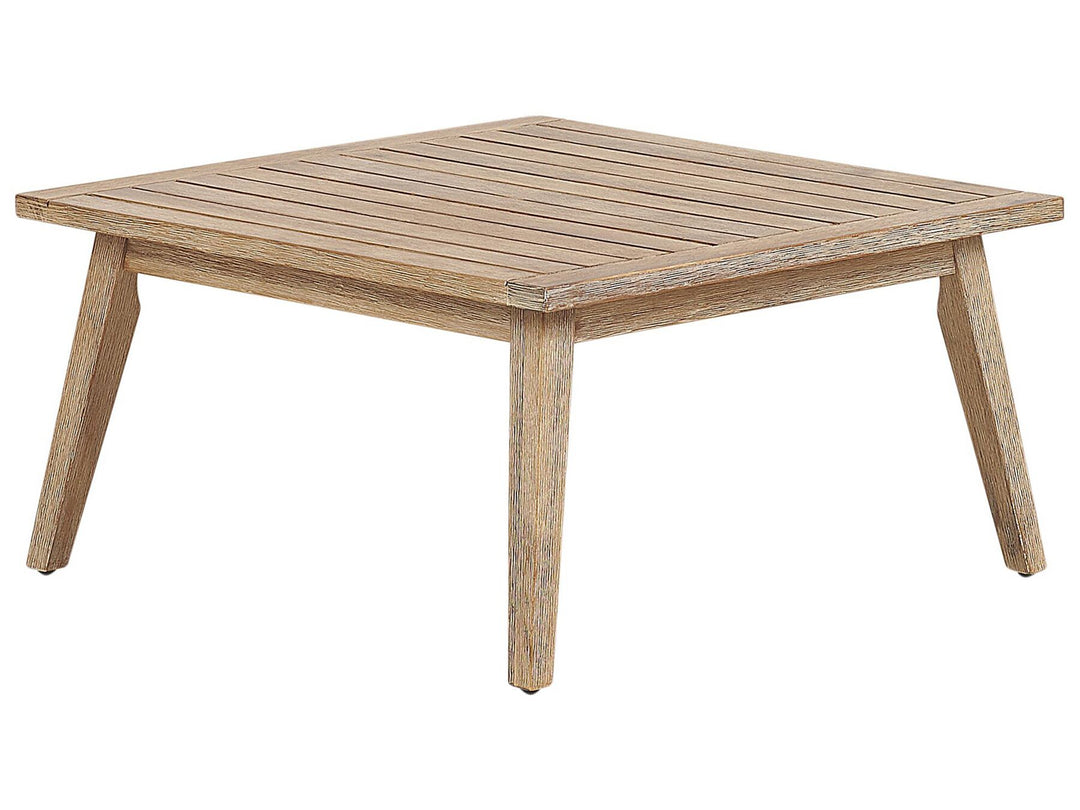Alcamo Garden Corner Sofa with Table 5 Seater Left Hand Acacia Wood Black