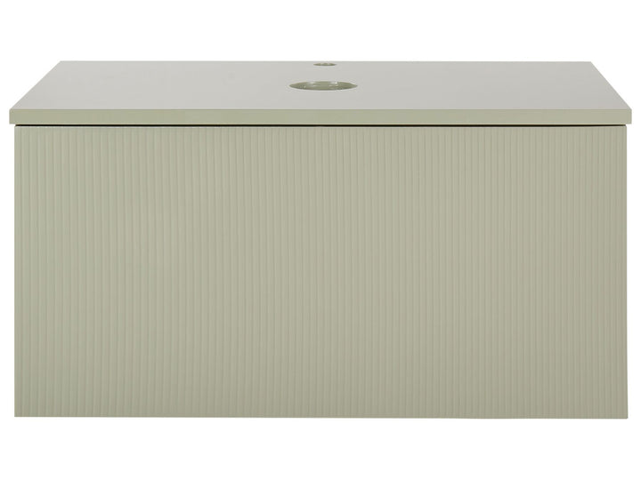 Wall Mounted Washbasin Cabinet 80 cm Light Green  Alzira