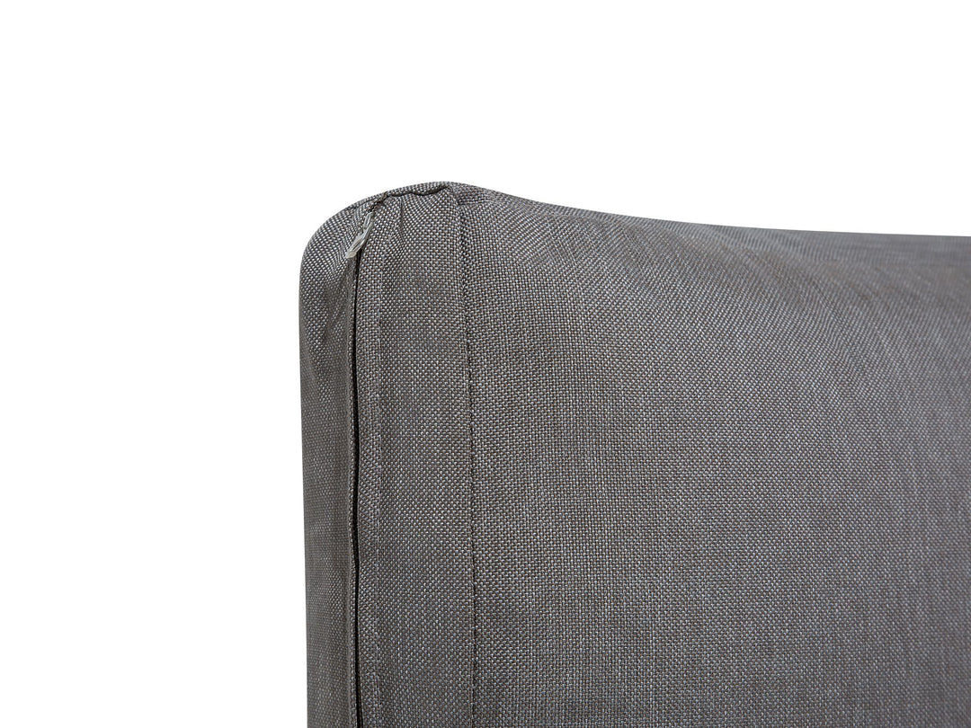 Lanciano Garden Corner Sofa with Table 5 Seater Right Hand PE Rattan Grey