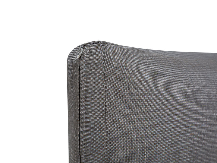 Lanciano Garden Corner Sofa with Table 5 Seater Right Hand PE Rattan Grey