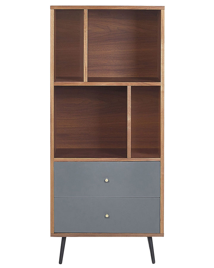Shelving Unit 139 cm Dark Walnut Allya