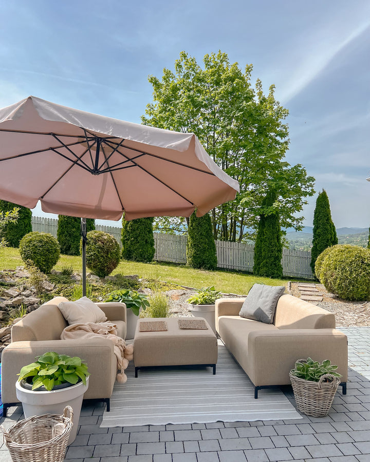 Rovigo Garden Sofa 3 Seater Beige