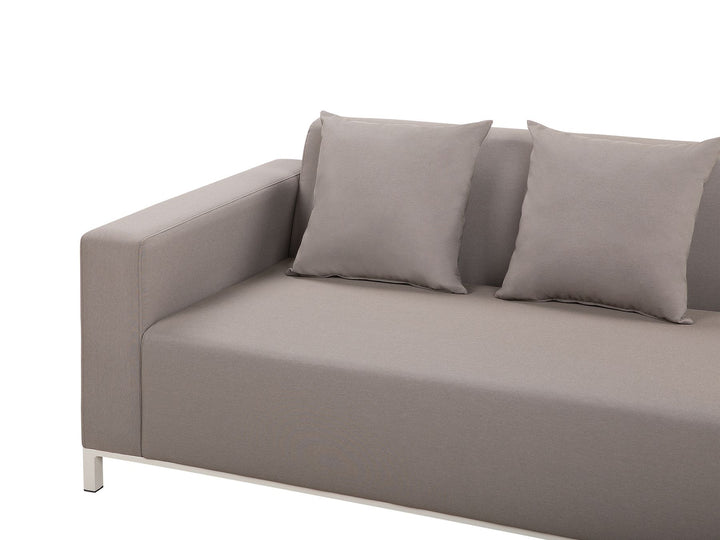 Belize Garden Corner Sofa with Table 5 Seater Right Hand Modular Beige