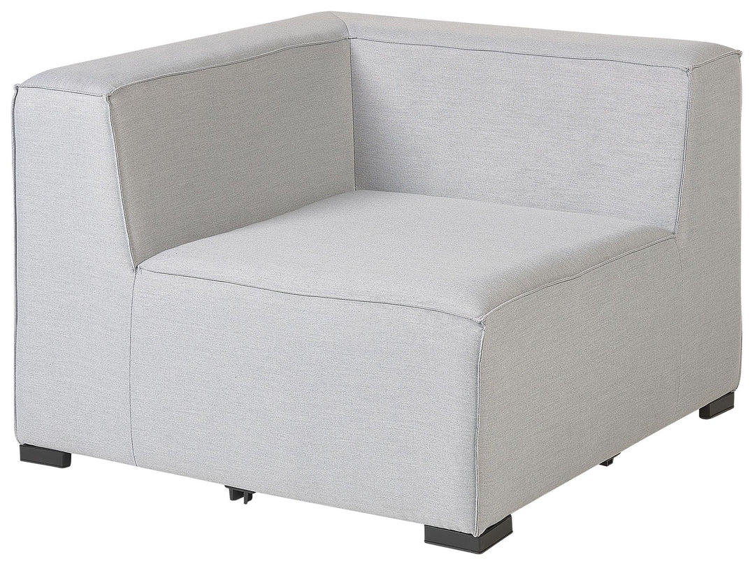Arezzo Garden Corner Sofa with Ottoman 7 Seater Right Hand Modular Light Grey