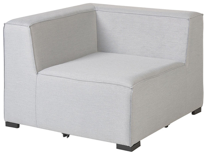 Arezzo Garden Corner Sofa with Ottoman 7 Seater Right Hand Modular Light Grey