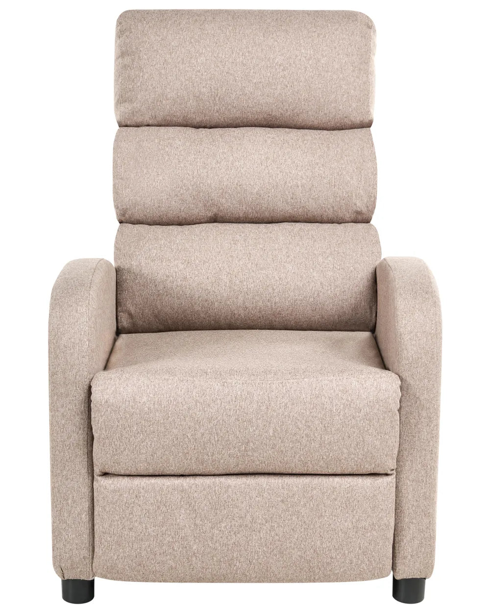 Recliner Chair With Footrest Fabric Taupe Anndi