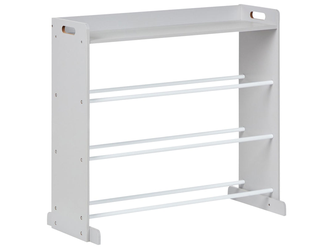 Shelf with 9 Storage Boxes 78 cm Grey Rocco