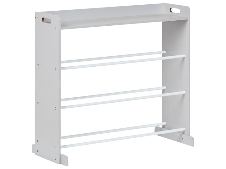 Shelf with 9 Storage Boxes 78 cm Grey Rocco