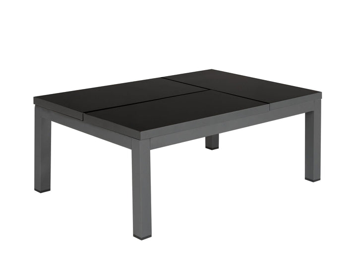 Forano Garden Corner Sofa with Table 6 Seater Metal Grey