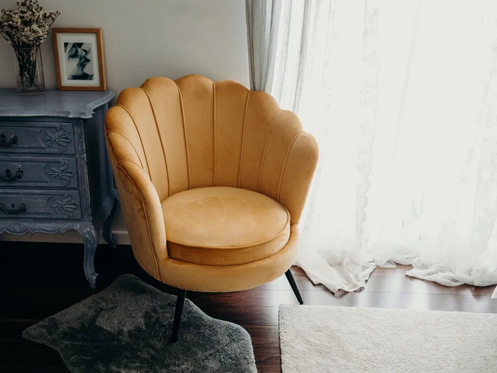 Armchair Velvet Mustard Jairden
