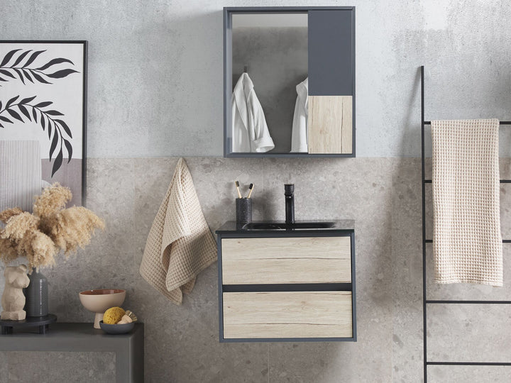 Bathroom Vanity Set Grey Tereuel