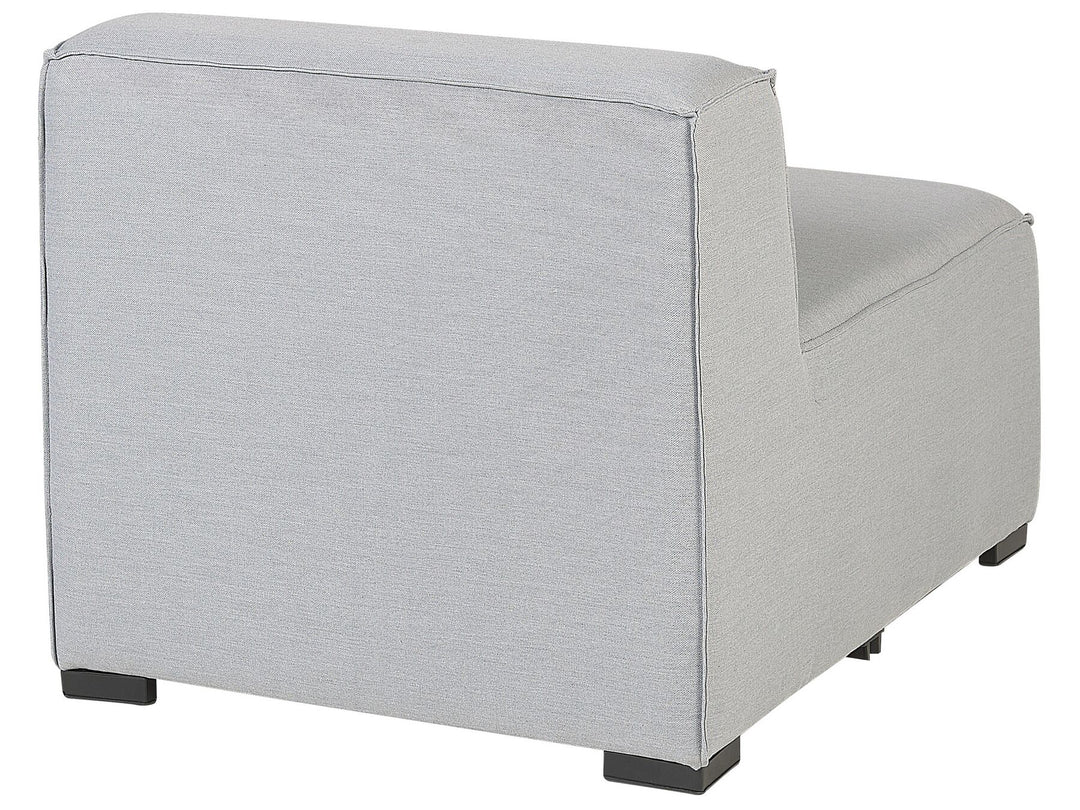 Arezzo Garden Sofa with Ottoman 4 Seater Modular Light Grey