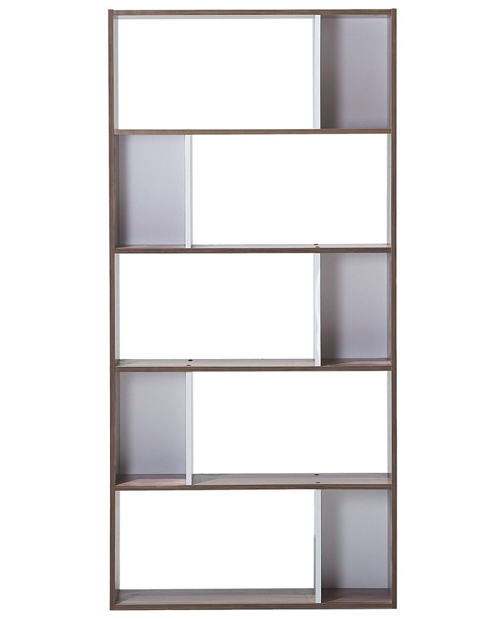 Mark 5 Tier Bookcase 174 cm Dark Brown Orilla