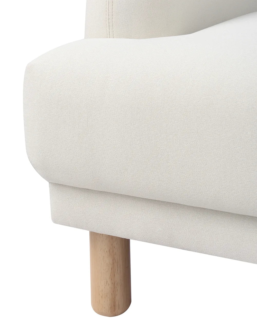 Armchair Fabric Off-White Shelbi