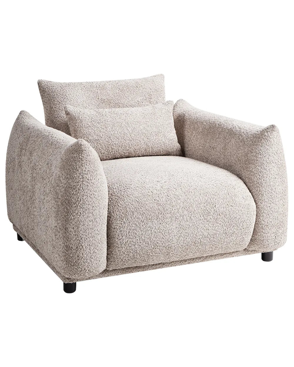 Armchair Boucle Taupe Morden