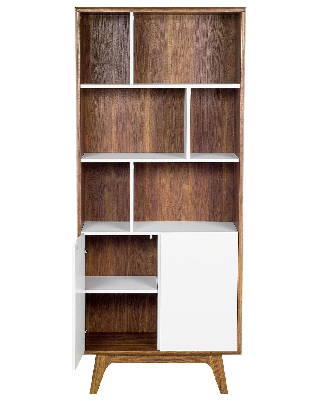 Caden Shelving Unit 182 cm Brown/ White Columbus
