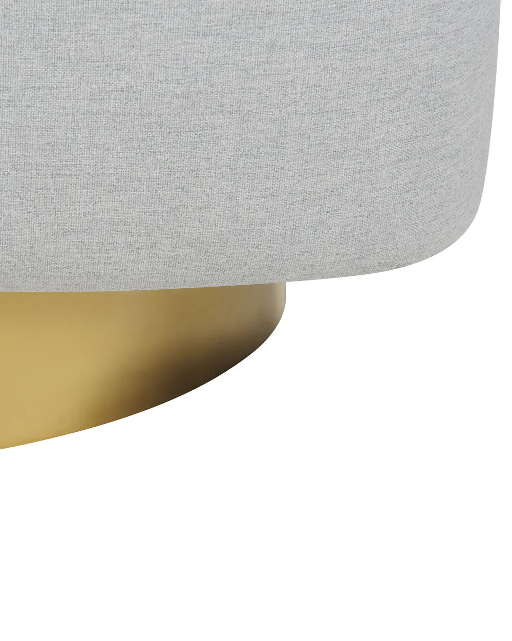 Swivel Armchair Fabric Light Grey Hana