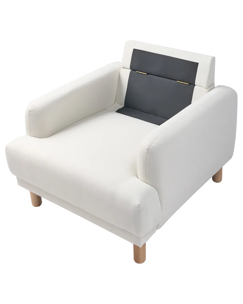 Armchair Fabric Off-White Shelbi