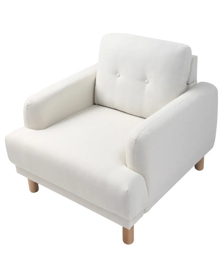 Armchair Fabric Off-White Shelbi